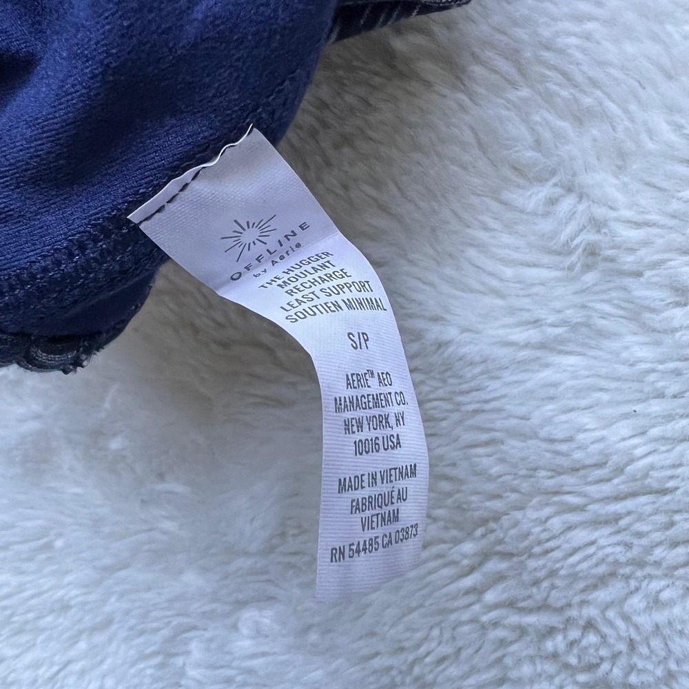 OFFLINE by Aerie The Hugger Recharge Space Dye Sports Bra Navy Blue Small - Picture 7 of 9